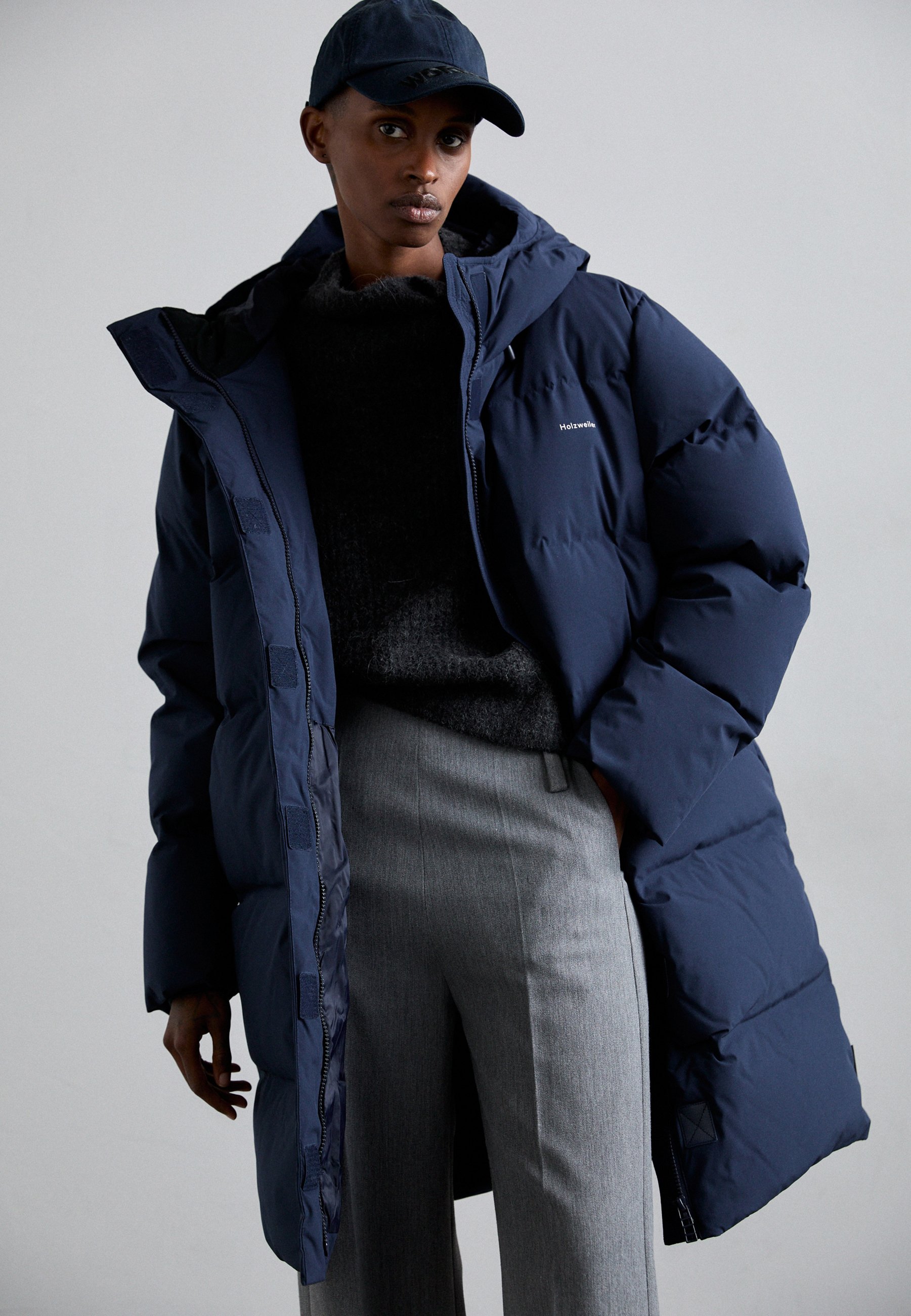 Holzweiler LOEN JACKET - Down coat - navy/dark blue - Zalando.co.uk