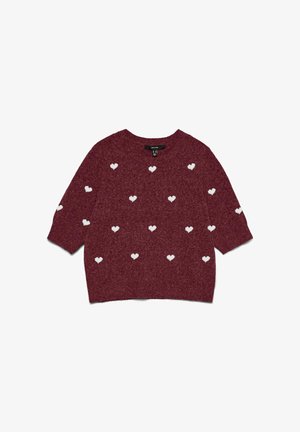 Vero Moda, VERO MODA STRICKPULLOVER VMDOFFY PULLOVER - Trükipildiga T-särk - windsor wine
