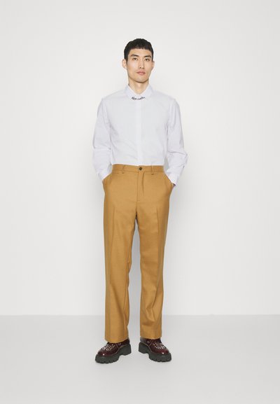 Neil Barrett SLIM BOLT COLLAR DETAIL LONG SLEEVE SHIRT - Camisa - white