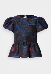 Scotch & Soda CAP SLEEVE WITH PEPLUM - Bluse - pheasant