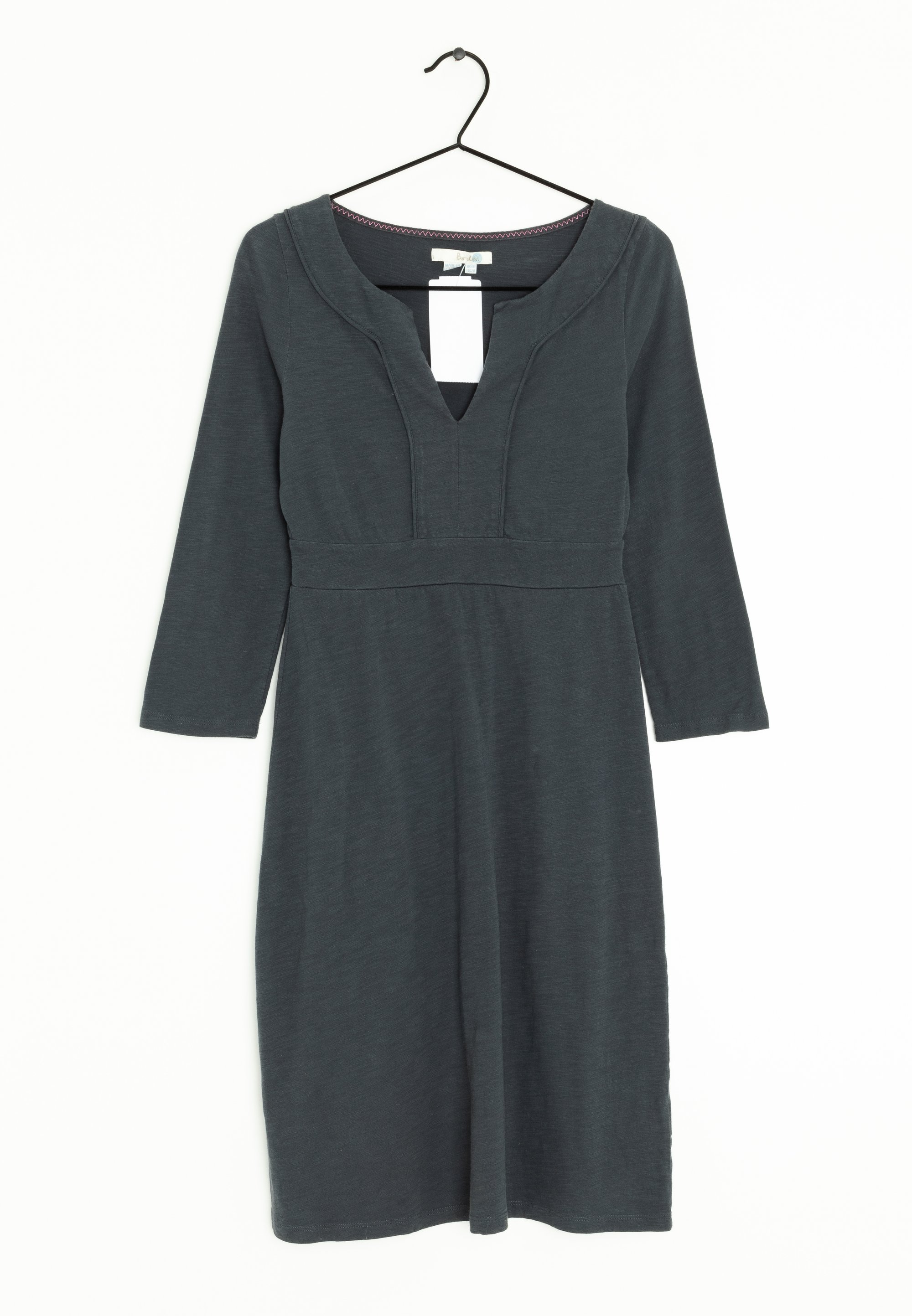 boden grey dress Boden Dress Grey Floral Corduroy 3/4 Sleeve