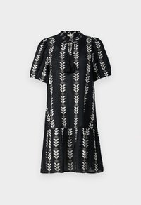 JDYELLY DRESS  - Day dress - black/cloud dancer