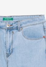 Gianni Lupo Cream Cotton Relaxed Fit Jeans