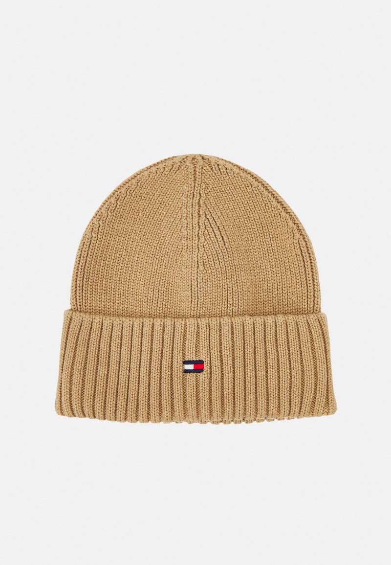 Tommy Hilfiger SMALL FLAG BEANIE UNISEX - Gorro - beige