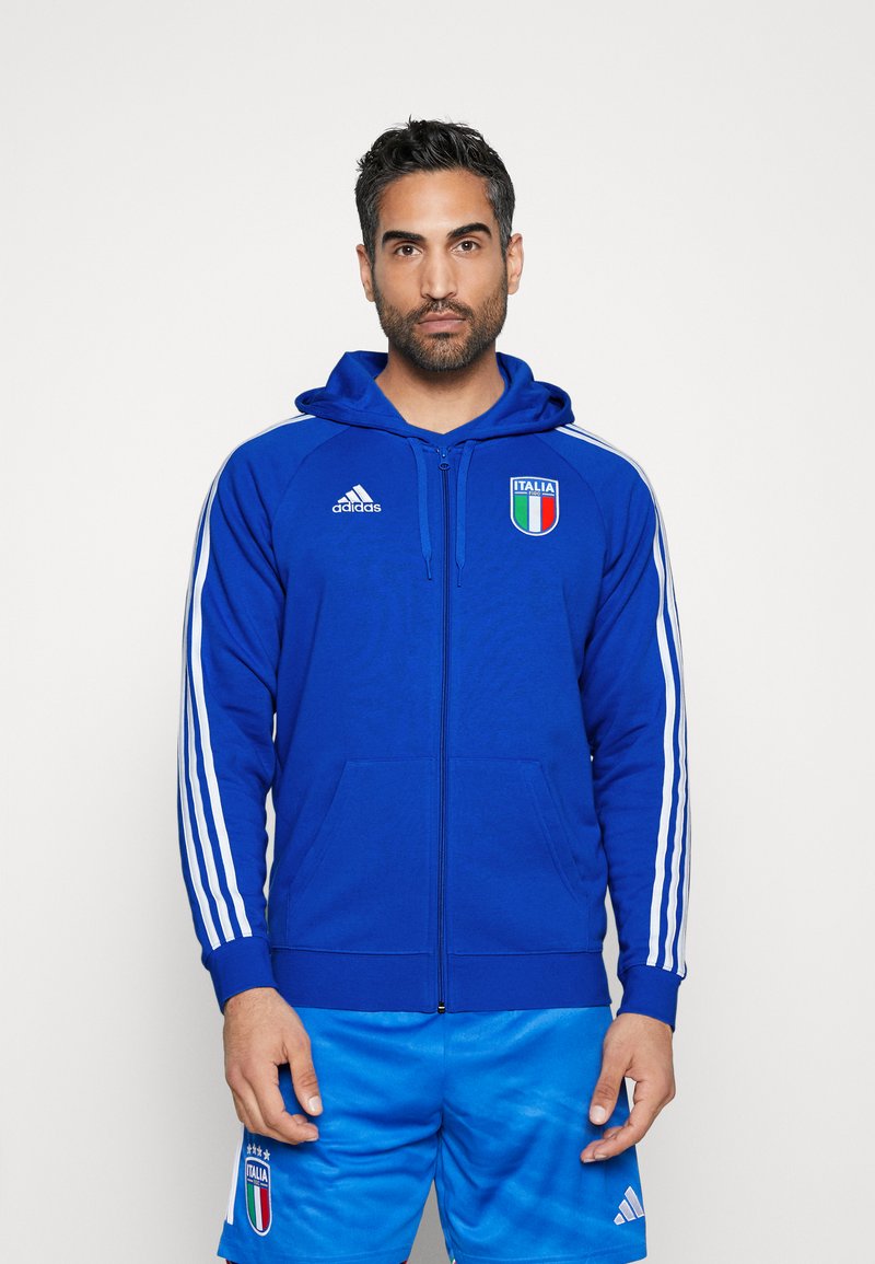 adidas Performance - ITALY FIGC HOODY - Felpa con zip - blue, Ingrandire