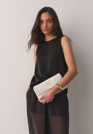 Next, WEAVE EMBOSSED - Listová kabelka - bone