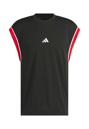 adidas Performance, BOS TANK - Sports T-shirt - black/red