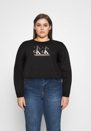 SHINE LOGO CREW NECK - Mikina - black