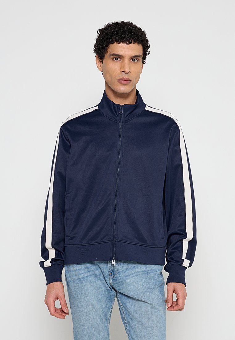 Abercrombie & Fitch Sweater met rits blauw