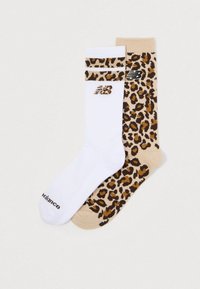 WOMEN'S LEOPARD PRINT SOCKS 2 PACK - Chaussettes - camel/black/grey