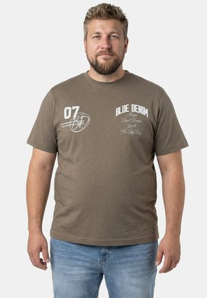 CHEST SHORT SLEEVE ROUND NECK - T-shirt imprimé - light brown