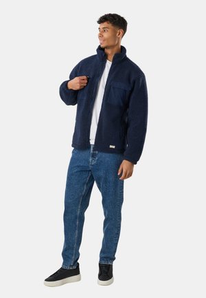 Denim Factory, DENVER PILE JACKET - Flísová bunda - dk. navy