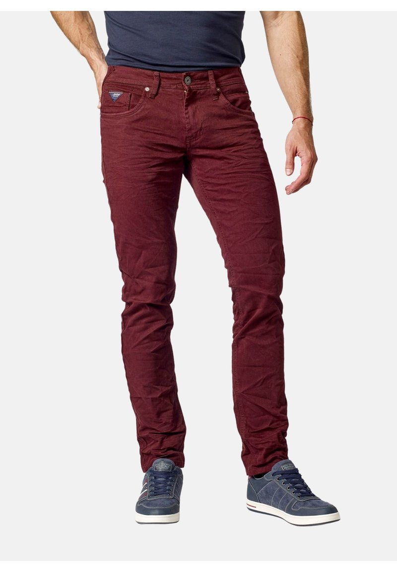 Koroshi COLOR Vaqueros slim - granate/burdeos - Zalando.es