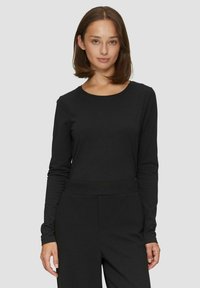 s.Oliver RUNDHALS  2ER PACK - Long sleeved top - schwarz