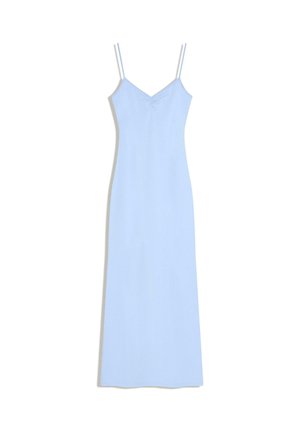 RUCHED STRAP MIDI - Denné šaty - light blue