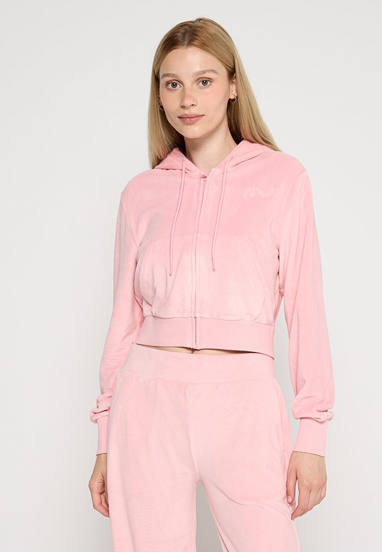 OCEANSAPART Sweater met rits donkerroze