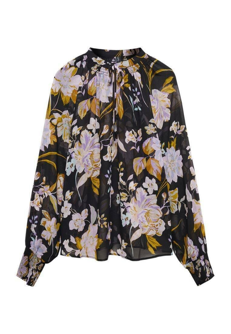 Mango Blouse zwart Mango Blouse zwart