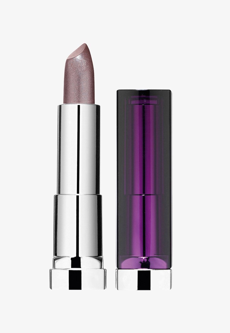 Rossetto con finitura metallica di colore lavanda, racchiuso in un elegante tubo argentato. Accompagnato da un cappuccio traslucido di colore viola.