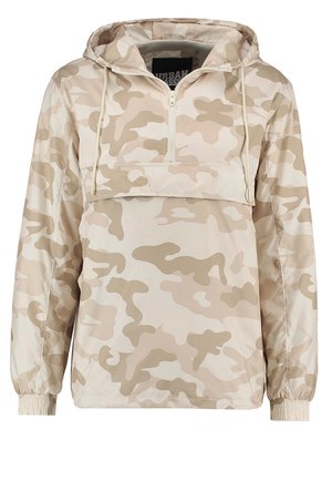 CAMO PULL OVER WINDBREAKER - Széldzseki - sand