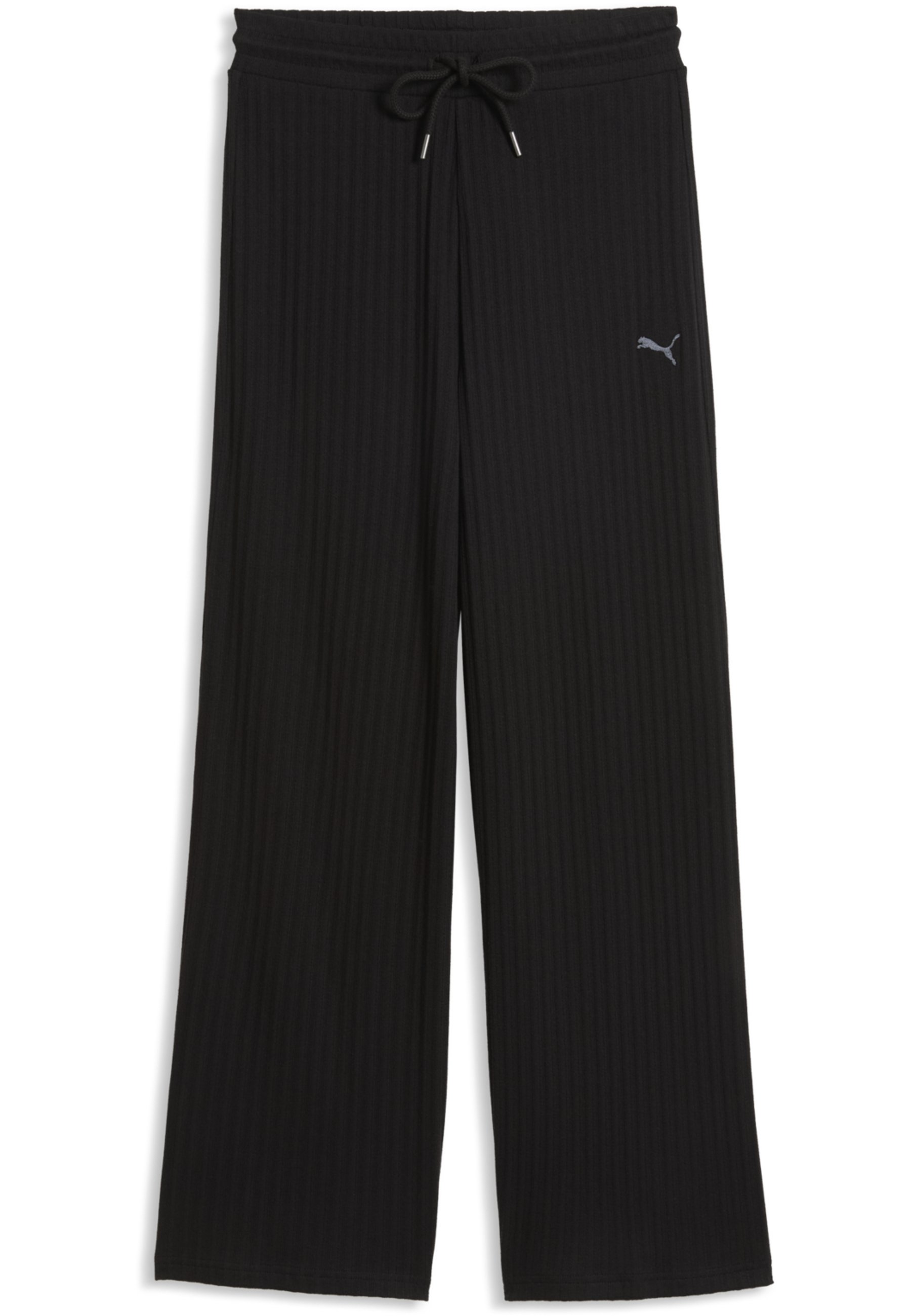 Puma HER HIGH-WAIST WIDE LEG HOSE - Kalhoty - black