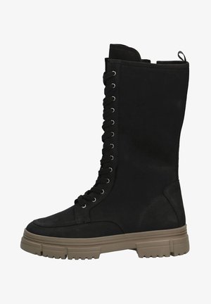Caprice Stivali con plateau - black nubuc