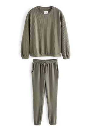 SOFT WAFFLE LONG SLEEVE - Nattøj sæt - sage green