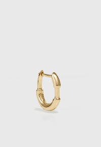 SMALL STAPLE HOOP - Einzelner Ohrring - yellow gold-coloured