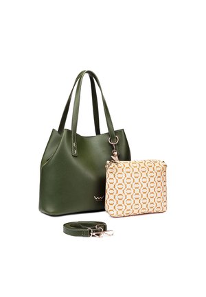 SCHLICHTE  MIT DEKORATIVEM LOGO - Handtasche - green