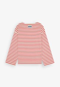 Scalpers STRIPES LABEL - Top s dlouhým rukávem - coral stripes