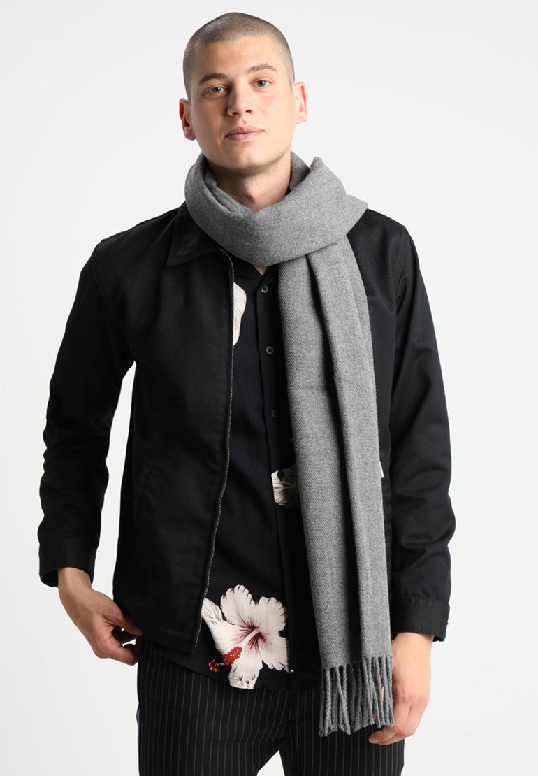 Jack & Jones - JACSOLID SCARF - Huivi - grey melange, Suurenna