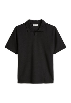 Marc O'Polo DENIM, MARC O'POLO DENIM POLOSHIRT RELAXED MIT FEINER BOUCLÉ-STRUKTUR   - Poloshirt - black