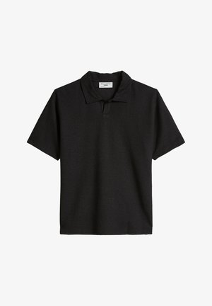 Marc O'Polo DENIM, MARC O'POLO DENIM POLOSHIRT RELAXED MIT FEINER BOUCLÉ-STRUKTUR - Poloshirt - black