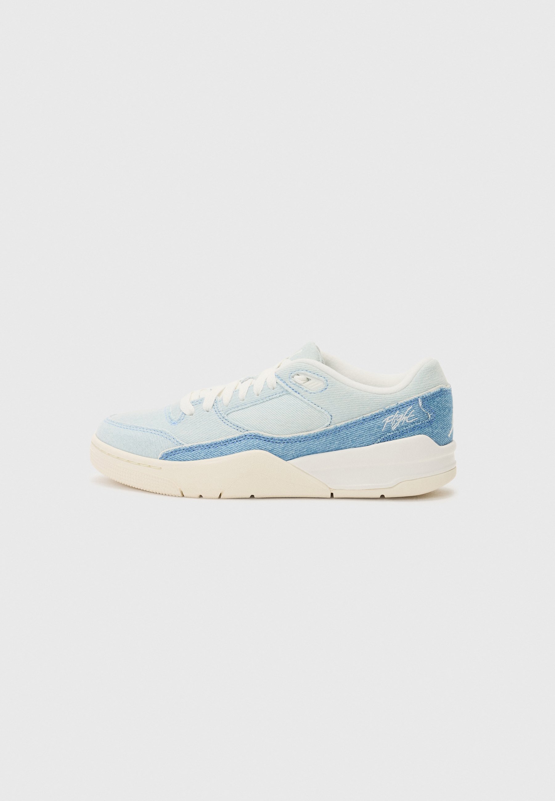 Jordan FLIGHT COURT - Sneakers basse - sail/worn blue/gum