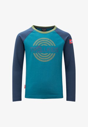 TROLLKIDS, KIDS PREIKESTOLEN LONGSLEEVE UNISEX - Langarmshirt - mystic blue/dark marine/arctic blue