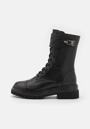 Coccinelle SOFT VINT - Lace-up ankle boots - noir