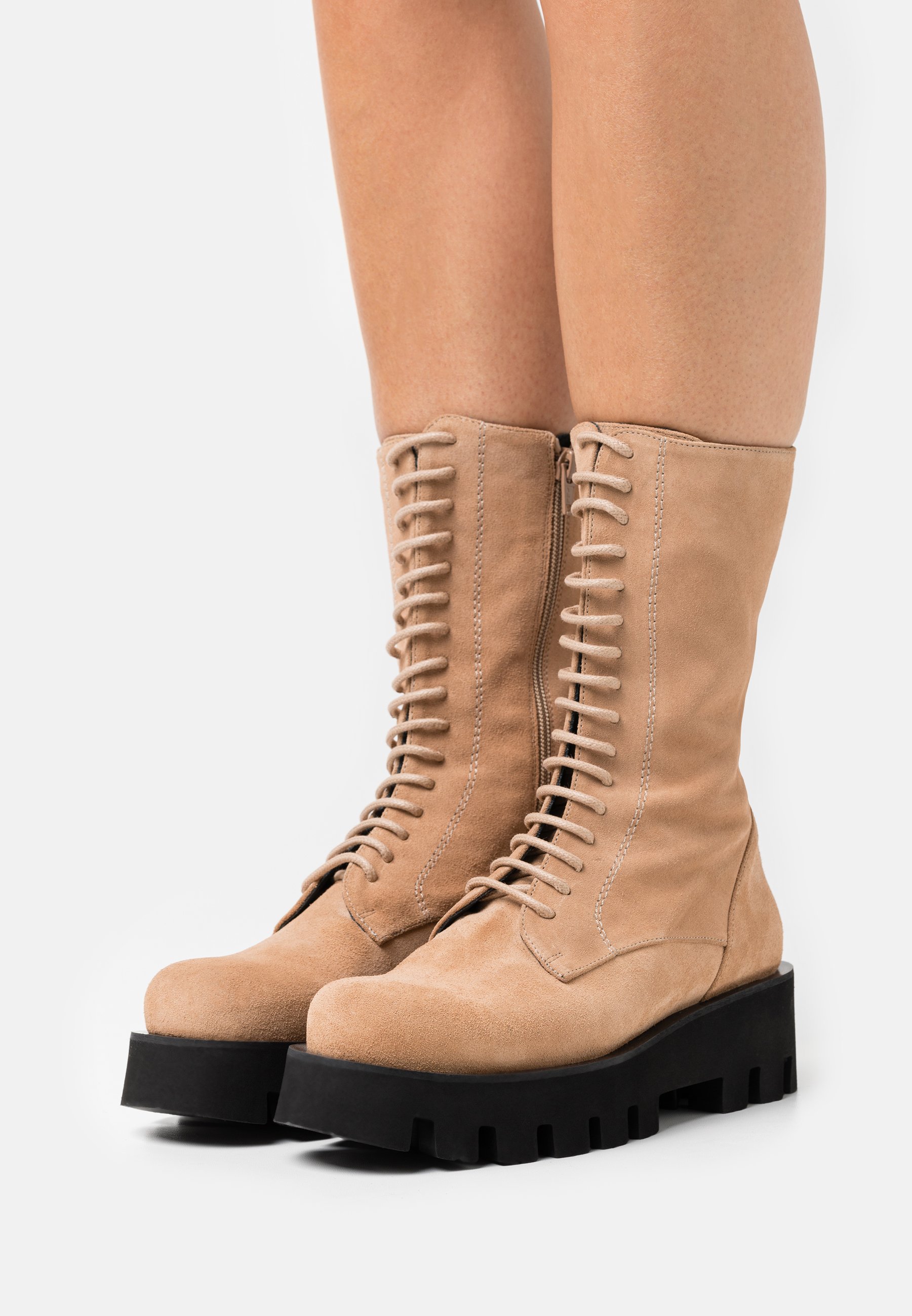 Women EXCLUSIVE AKAP - Lace-up boots - nocciola Women EXCLUSIVE AKAP - Lace-up boots - nocciola