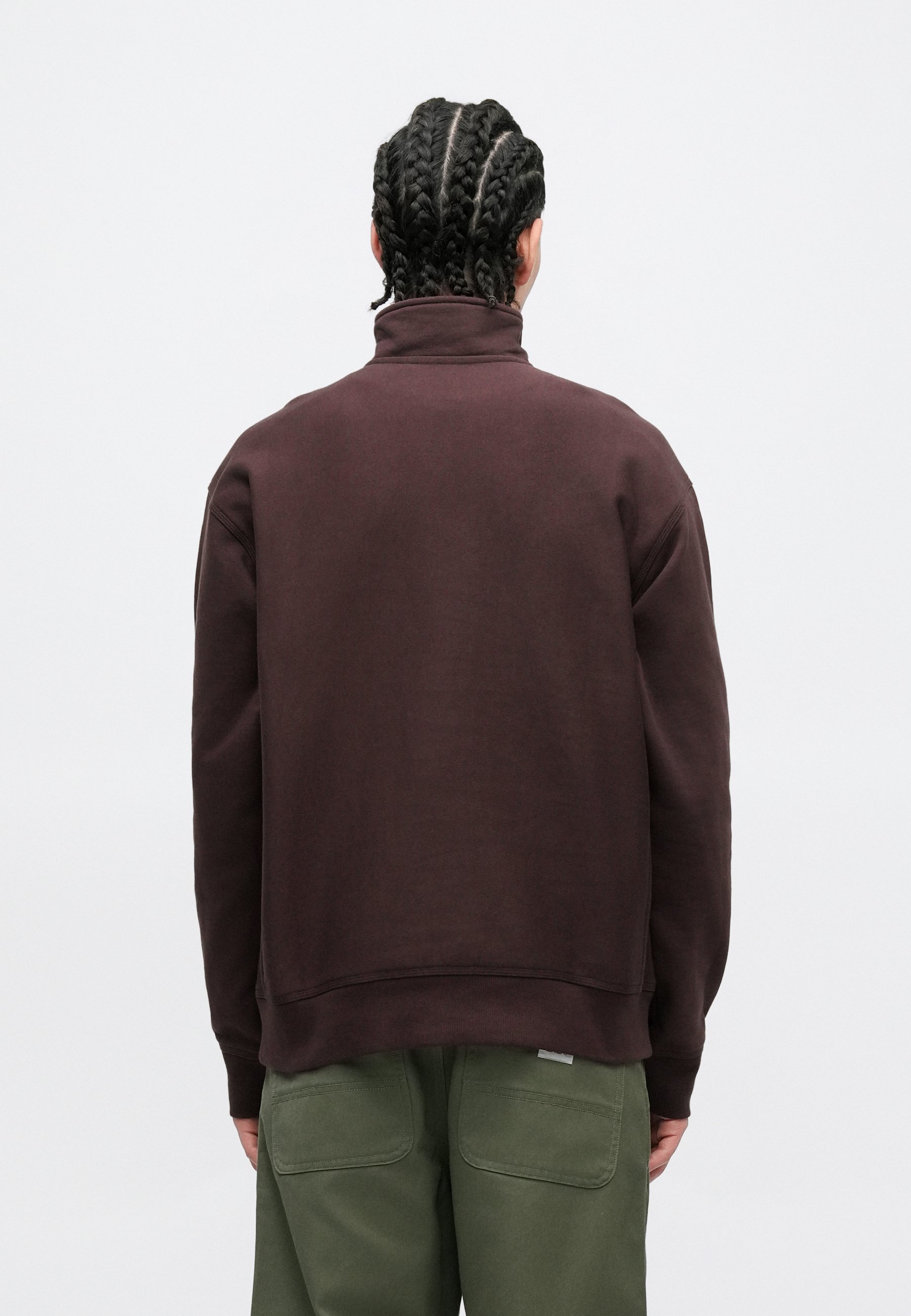 Carhartt WIP HALF ZIP AMERICAN SCRIPT - Sweatshirt - palisander