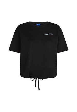 Karl Lagerfeld Jeans, KLJ REGULAR TIED TEE - T-shirt imprimé - black