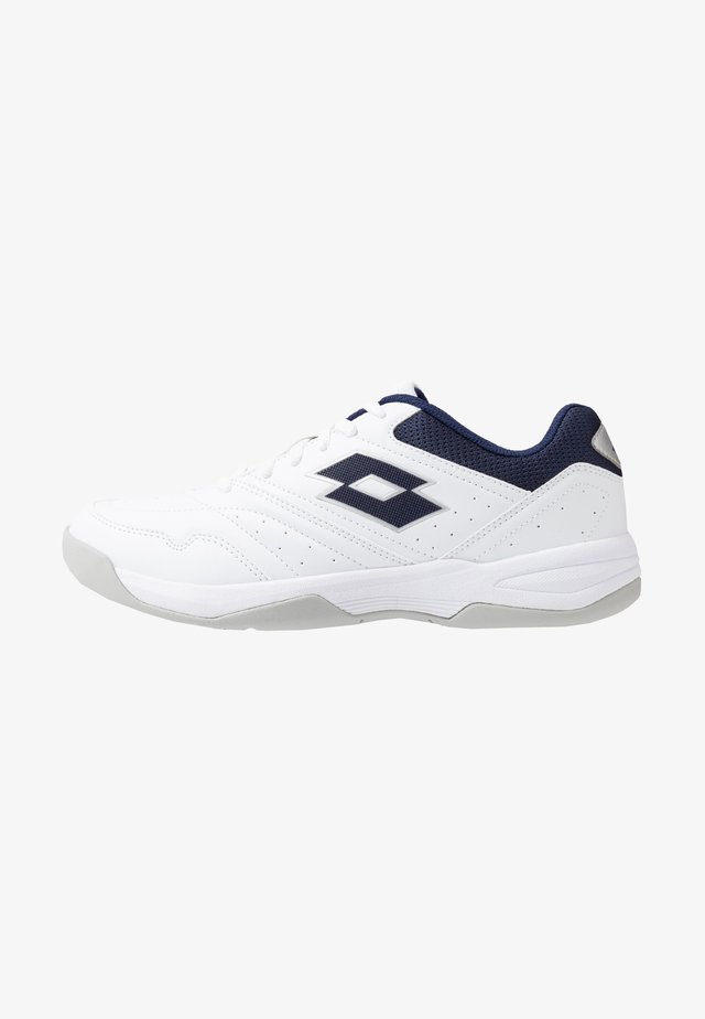 COURT LOGO XVIII - da tennis per terra battuta - all white/navy blue