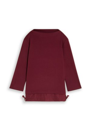 TOM TAILOR, TOM TAILOR T-SHIRT SCUBA LANGARMSHIRT IM 2-IN-1-LOOK - T-shirt à manches longues - preppy plum