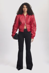 Gestuz ZANIA - Kožená bunda - haute red
