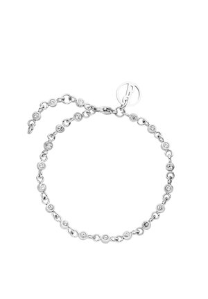 GLIEDER POLITE - Armband - silberfarben