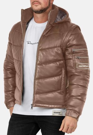 Lederjacke - dunkelbraun