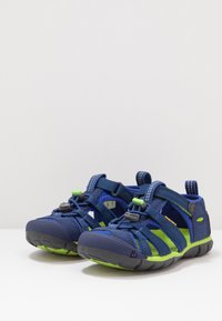 Keen SEACAMP II CNX - Walking sandals - blue depths/chartreuse