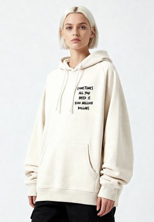 Felpa con cappuccio - off-white