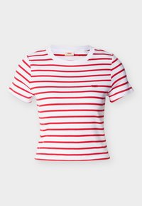 Unselected, bright white/urban red