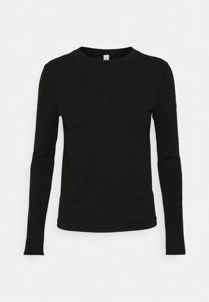 Athleta ASCENT SEAMLESS - Tops ar garām piedurknēm - black