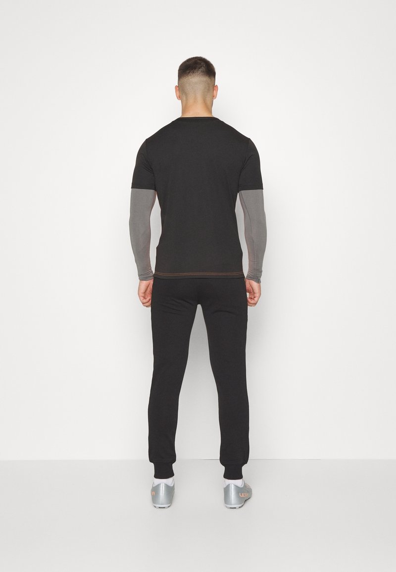 Pantaloni Uomo In Felpa Con Orlo Aperto - Vita Elastica, Tasche, Taglie Forti Da S A 5XL (Nero, M) - 5