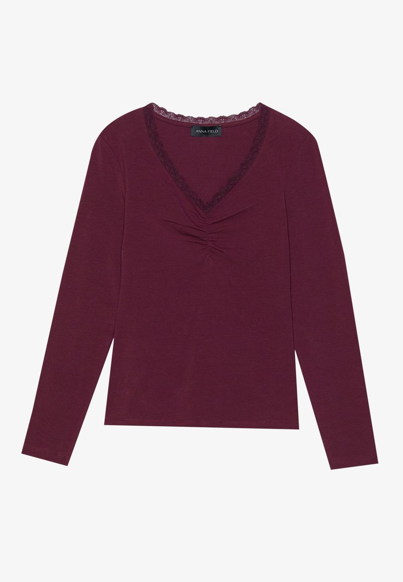 Anna Field Longsleeve bordeauxrood