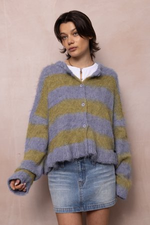 HEATHER - Strickjacke - purple